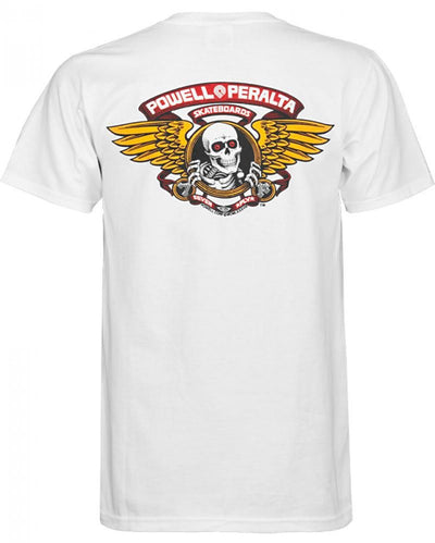 Powell Peralta Winged Ripper T Shirt - White