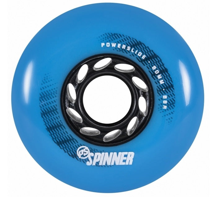 Powerslide Spinner Blue Wheels 80mm 88a - Set of 4