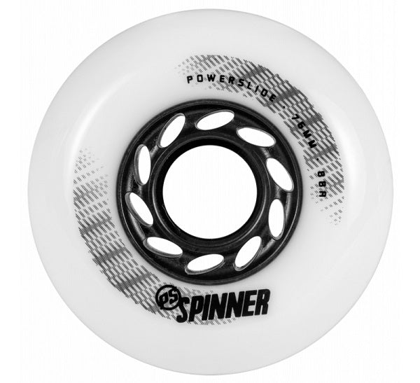 Powerslide Spinner White Wheels 76mm 88a - Set of 4