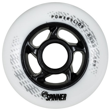 Powerslide Spinner White Wheels 84mm 85a - Set of 4