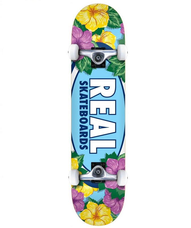 Real Team Oval Blossoms Skateboard - 8.0"