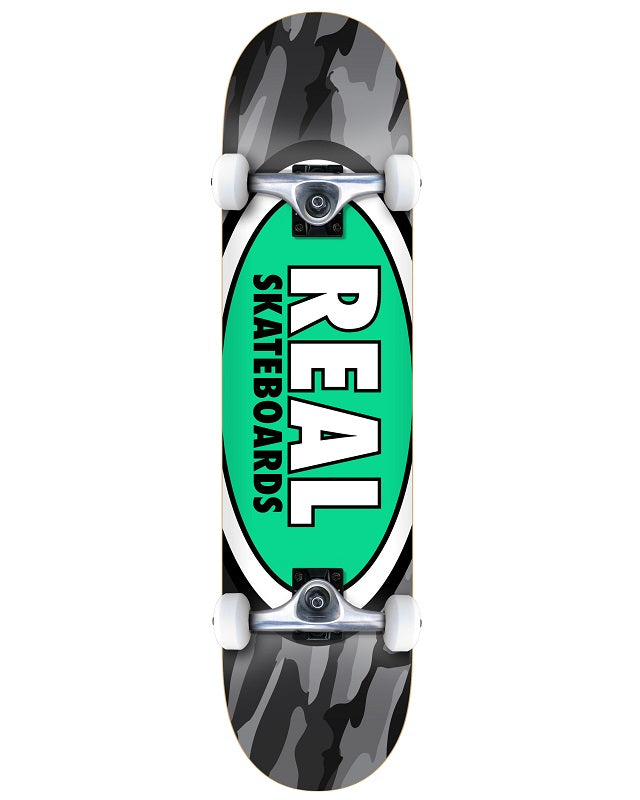 Real Team Oval Camo XL Skateboard - 8.25"