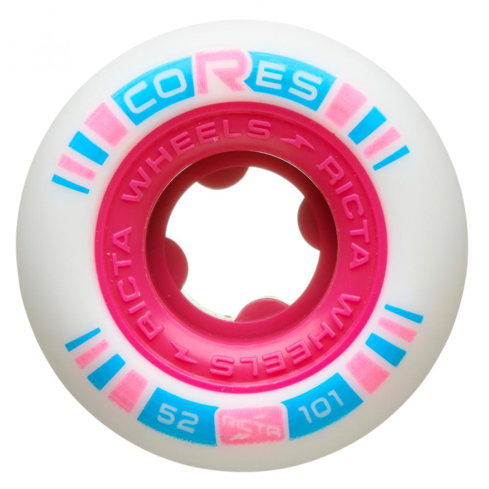 Ricta Cores Neon Pink Skateboard Wheels - 52mm 101a