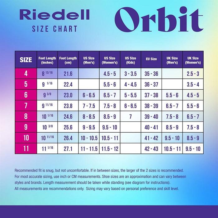 Riedell Orbit Roller Skates - Orchid