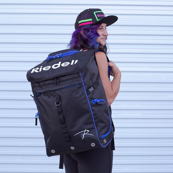 Riedell RXT Roller Skate Backpack - Black/Blue