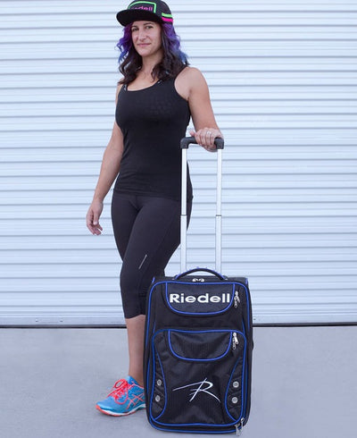 Riedell Travel and Gear Roller Bag - Black/Blue
