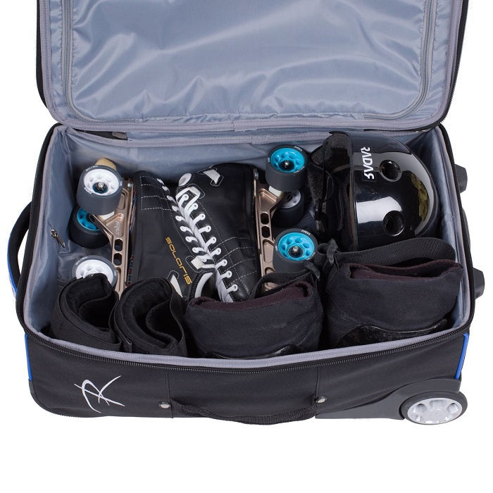Riedell Travel and Gear Roller Bag - Black/Blue