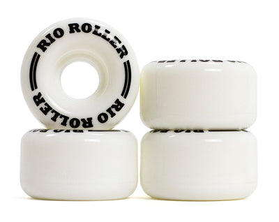 Roues de patins à roulettes blanches Rio Roller Coaster 62 mm - Lot de 4