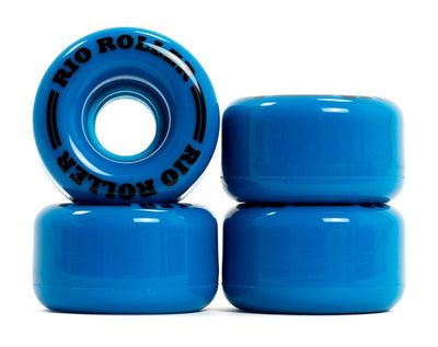 Rio Roller Coaster Blue Roller Skate Wheels 62mm - Set of 4