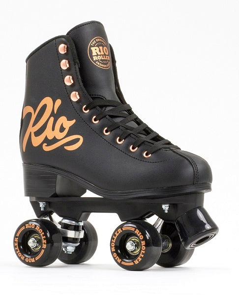 Rio Roller Rose Quad Roller Skates - Black