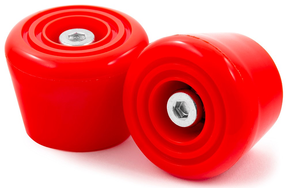Rio Roller Toe Stops 2 Pack - Red