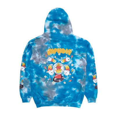 RIPNDIP Sudadera con capucha Space Gravy - Azul bebé Lavado de nubes