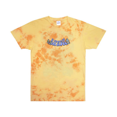 RIPNDIP Think Factory T-Shirt - Gold/Orange Cloud Wash