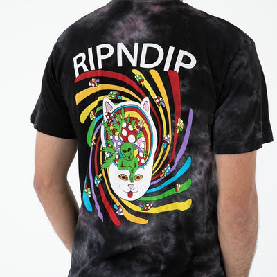RIPNDIP Touch Of Psych T-Shirt - Black & Lavender Dye