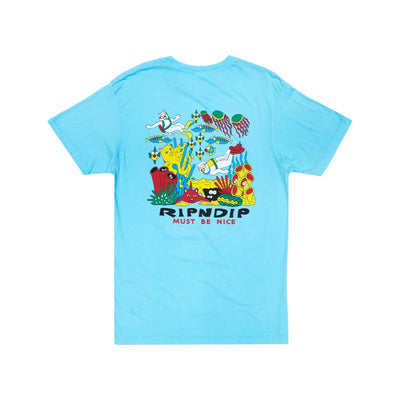 RIPNDIP T-shirt sous la mer - Bleu bébé