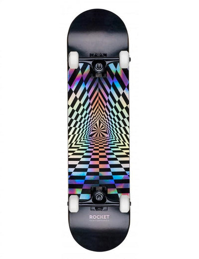 Skateboard Rocket Prism Foil Argenté - 7,75"