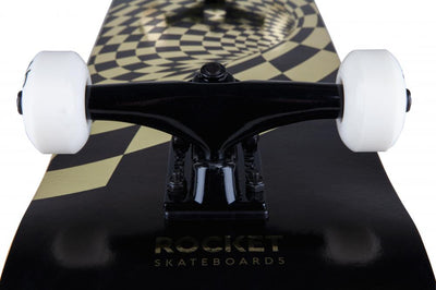 Rocket Vortex Foil Gold Skateboard - 8.0"