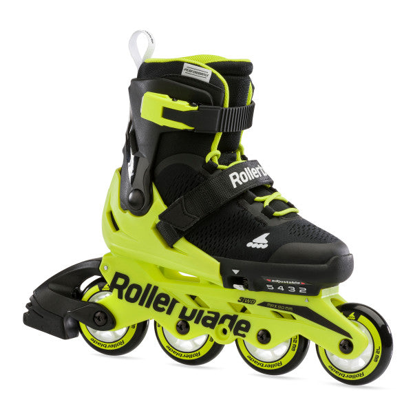 Rollerblade Microblade Adjustable Kids Skates - Black/Neon Yellow