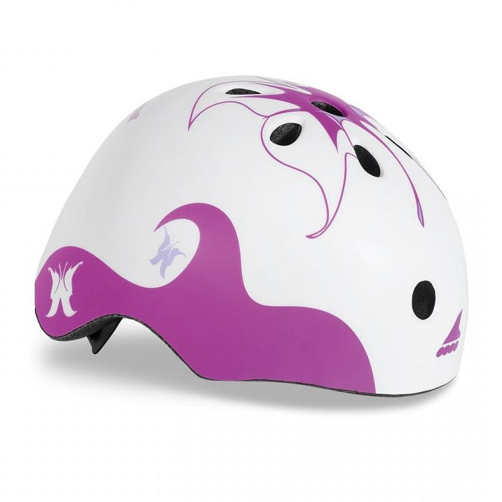Rollerblade Twist Junior Adjustable Helmet White and Purple
