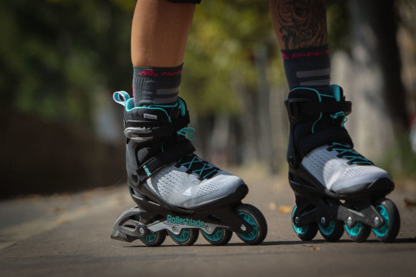 Patines para mujer Rollerblade Zetrablade Elite Negro/Azul polvo