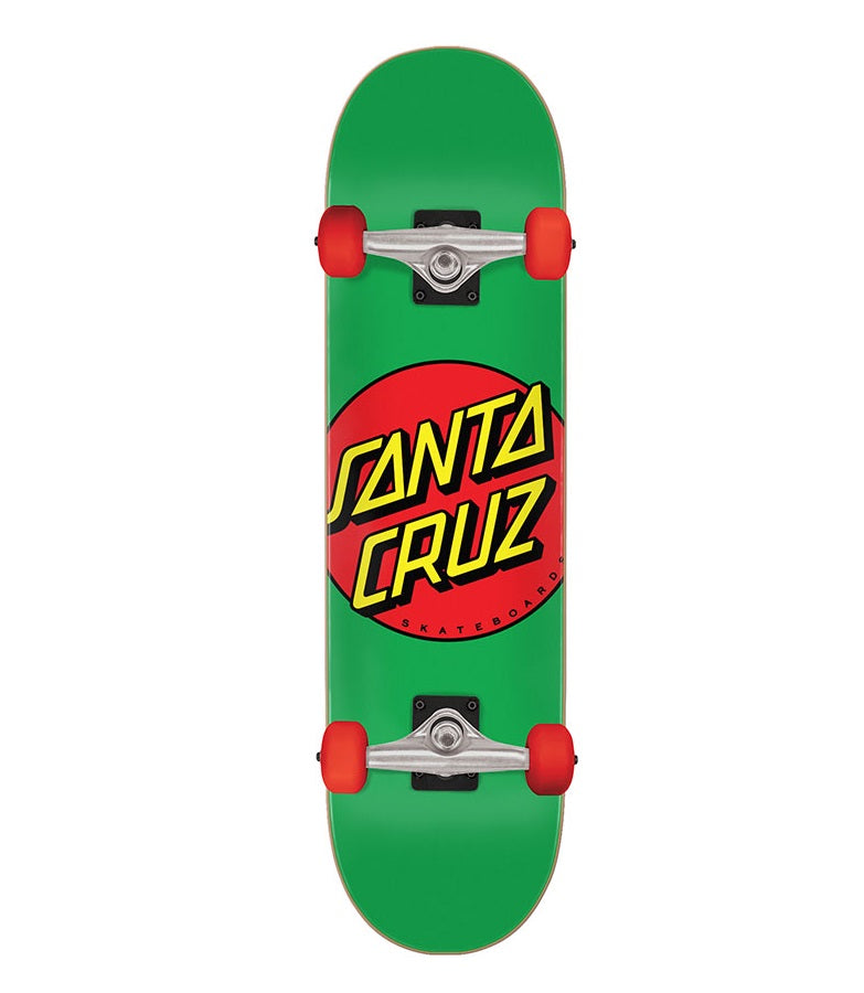 Santa Cruz Classic Dot Green Skateboard - 7.8"