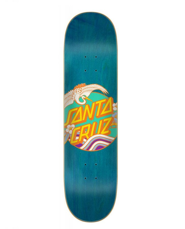 Santa Cruz Crane Dot Birch Blue Skateboard Deck - 8.0"