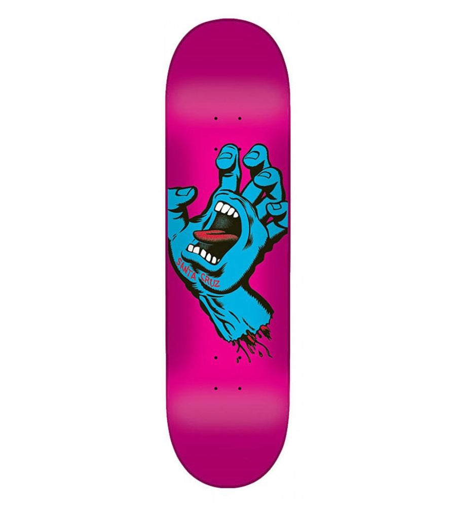 Tabla de skate rosa Screaming Hand de Santa Cruz - 7,8"