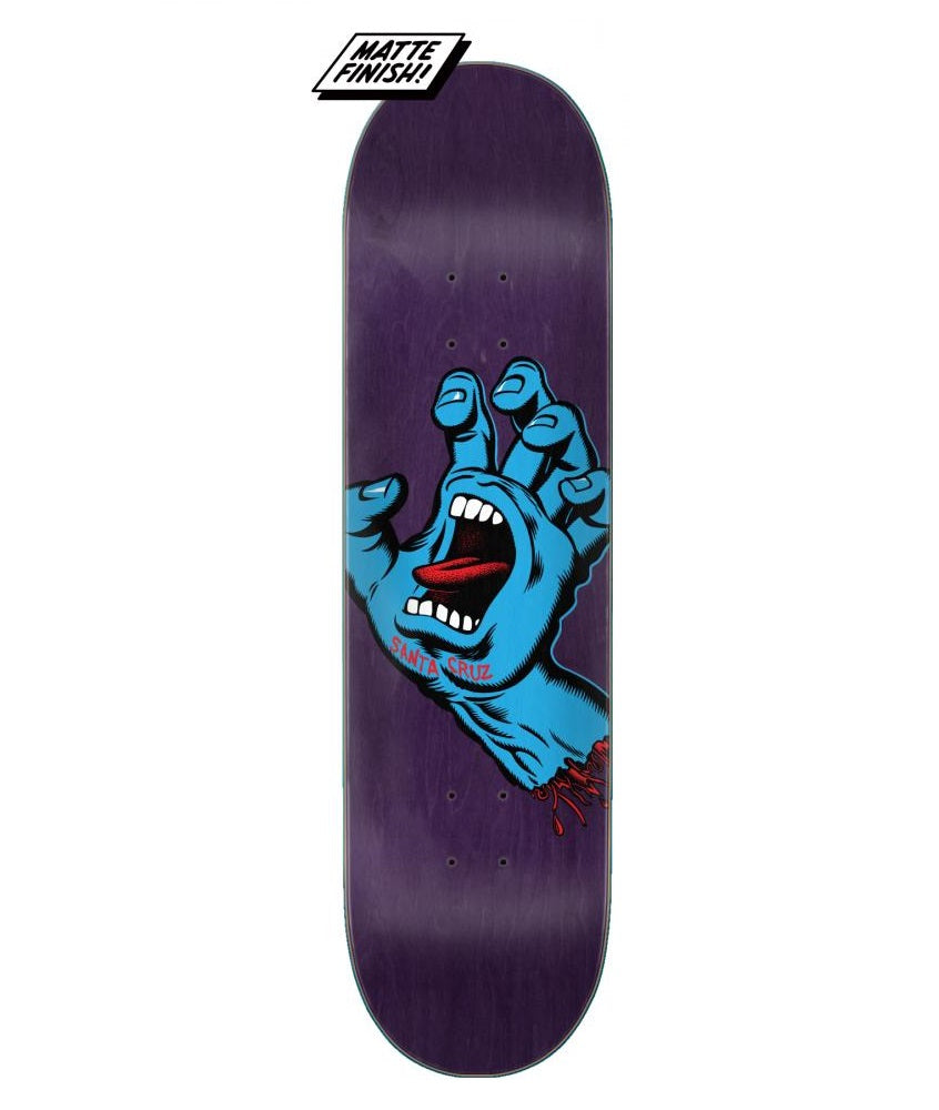 Planche de Skateboard Santa Cruz Screaming Hand Violet - 8,38"