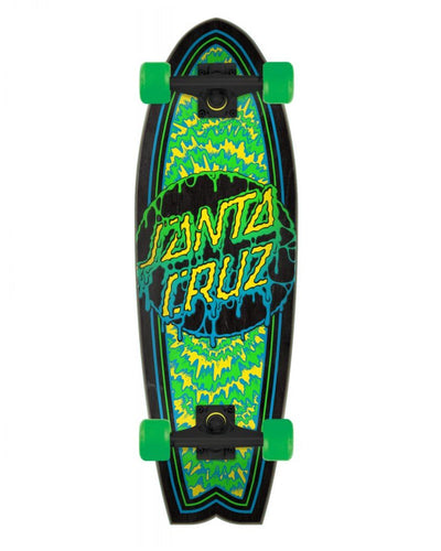 Skateboard Santa Cruzer Toxic Dot Shark Cruiser - 27,7"