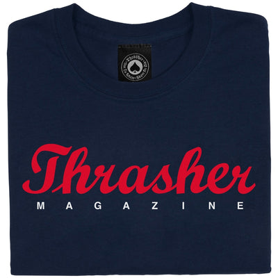 Thrasher Script T-Shirt - Navy