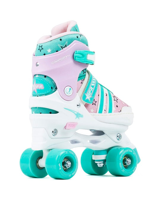 SFR Spectra Adjustable Roller Skates - Pink/Green