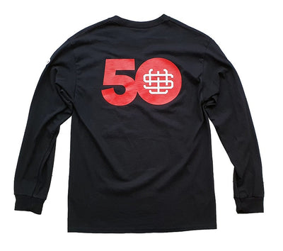 Slick Willie's 50th Anniversary Long Sleeve T Shirt - Black
