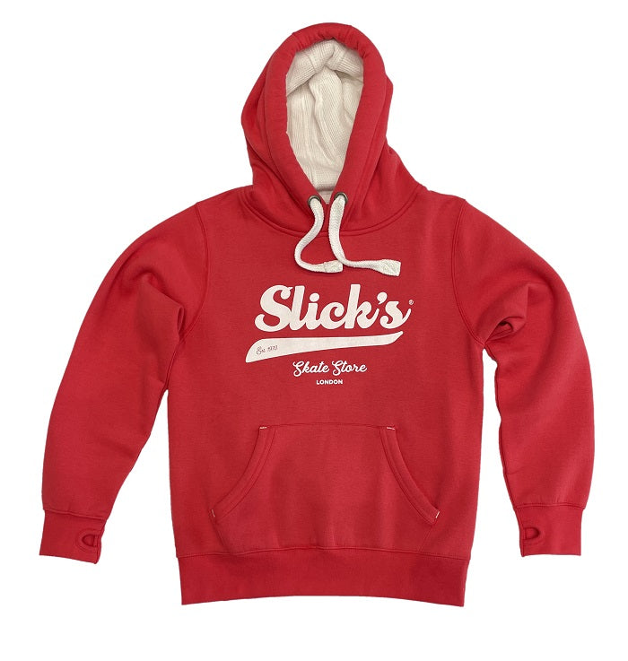 Slick Willie's Sudadera con capucha Slick's Skate Store - Rojo