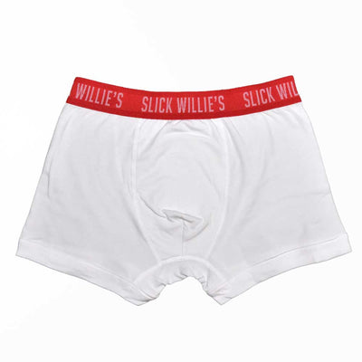 Slick Willies Boxer Trunks Paquete De 2 - Rojo/Blanco/Negro