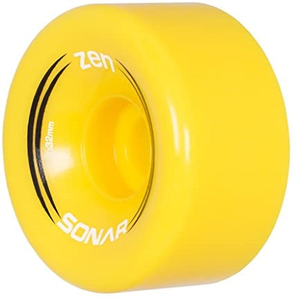 Sonar Zen Yellow Quad Roller Skate Wheels 62mm - Set of 4