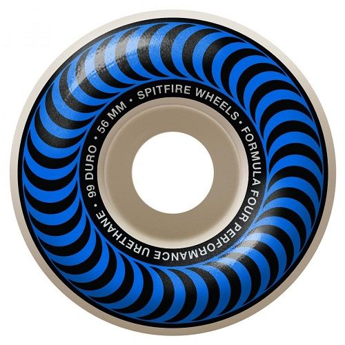Roues de skateboard Spitfire Formula Four Classics bleues - 56 mm 99du