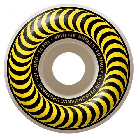 Spitfire Formula Four Classics Yellow Skateboard Wheels - 55mm 101du