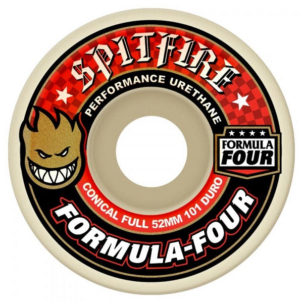 Spitfire Formula Four Conical Full Skateboard Wheels 53mm 101