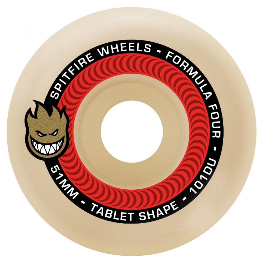 Spitfire Formula Four Tablet Skateboard Wheels - 52mm 101du