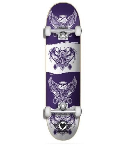 The Heart Supply Dark & Light Purple and White Pro Skateboard - 7.75"