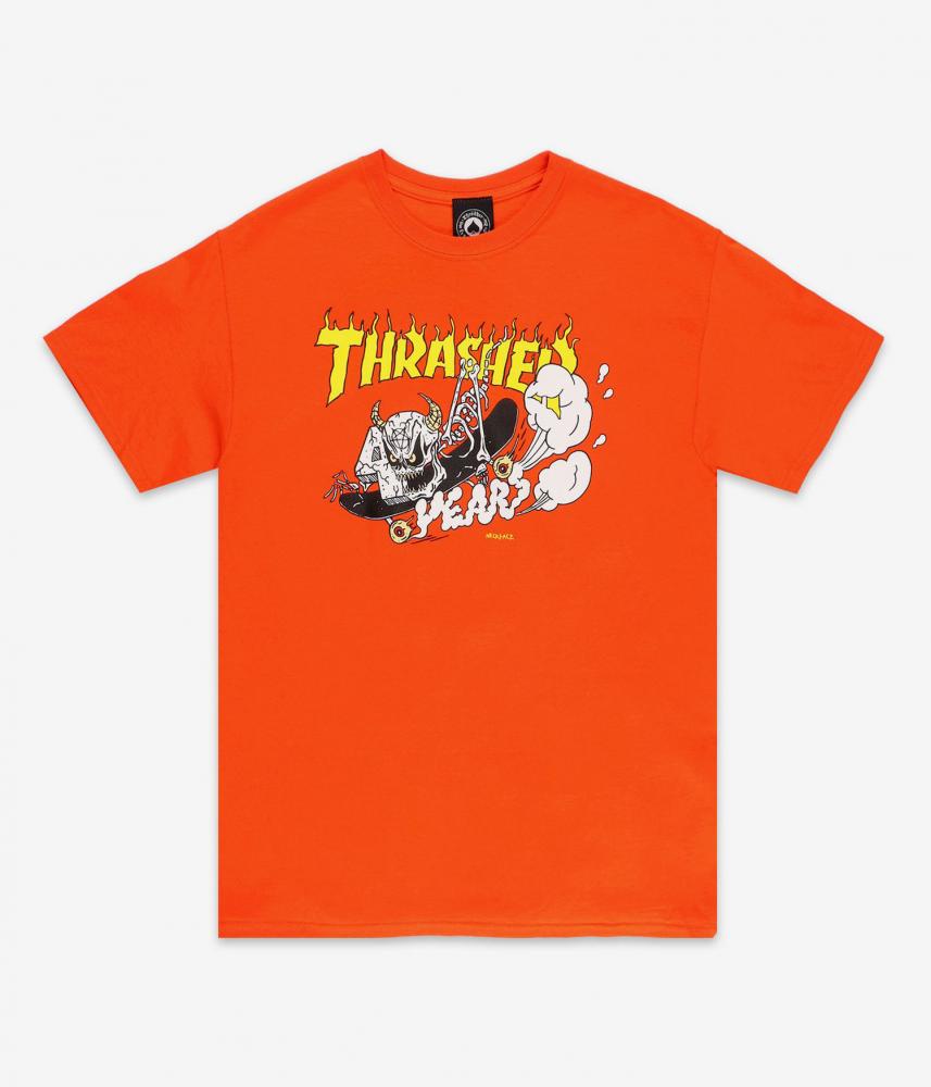 T-Shirt Thrasher 40 Ans Neckface - Orange
