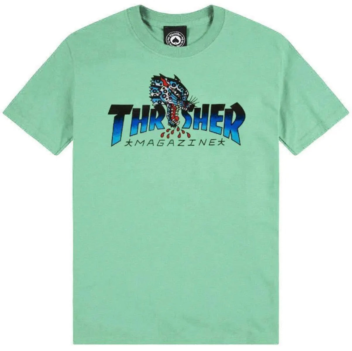 Thrasher Leopard Mag T-Shirt - Mint