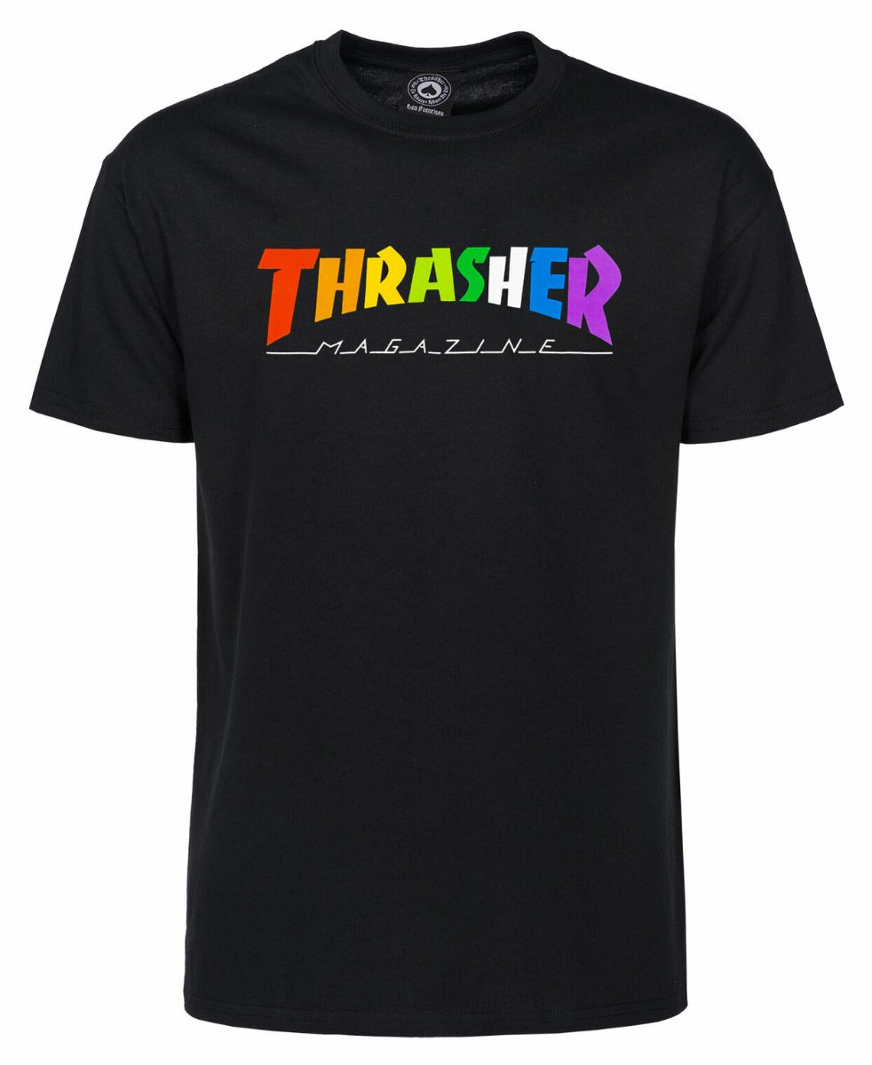 T-Shirt Thrasher Rainbow Mag - Noir