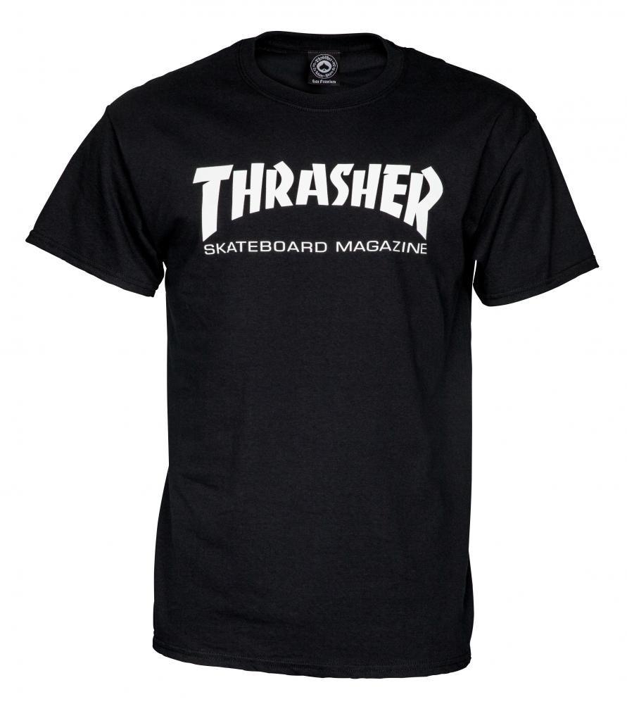 Camiseta Thrasher Skate Mag Logo - Negro