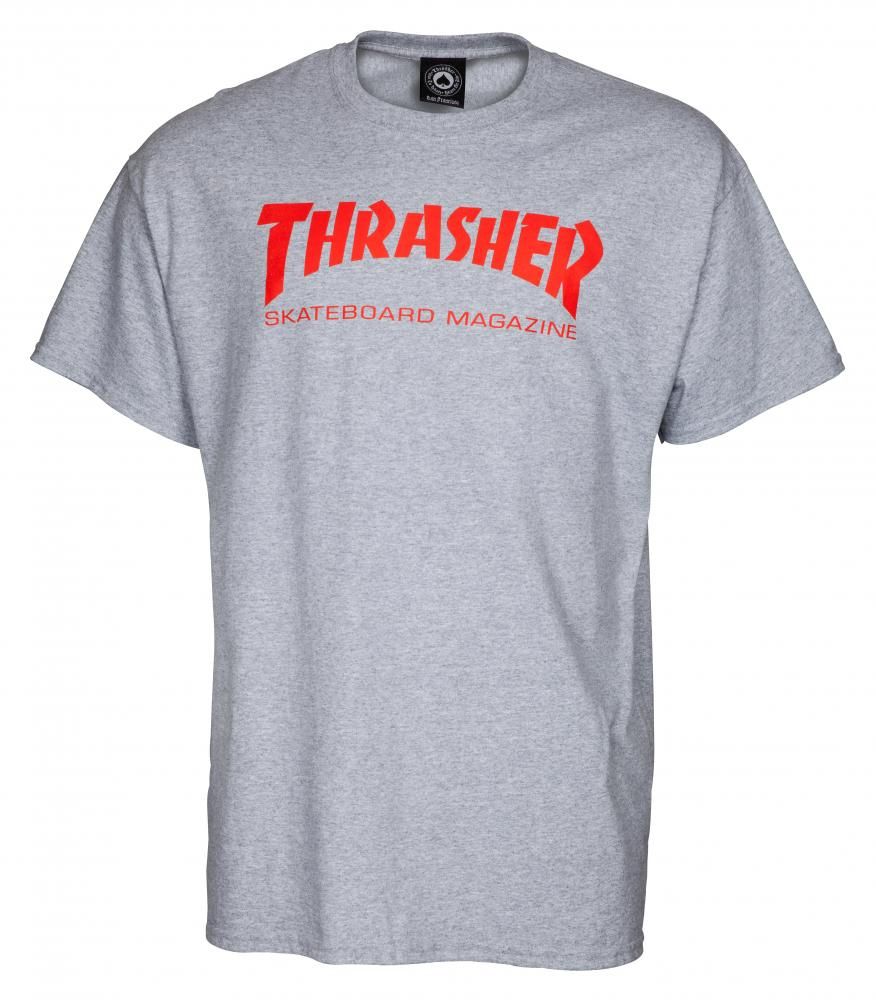 Camiseta Thrasher Skate Mag Logo - Gris