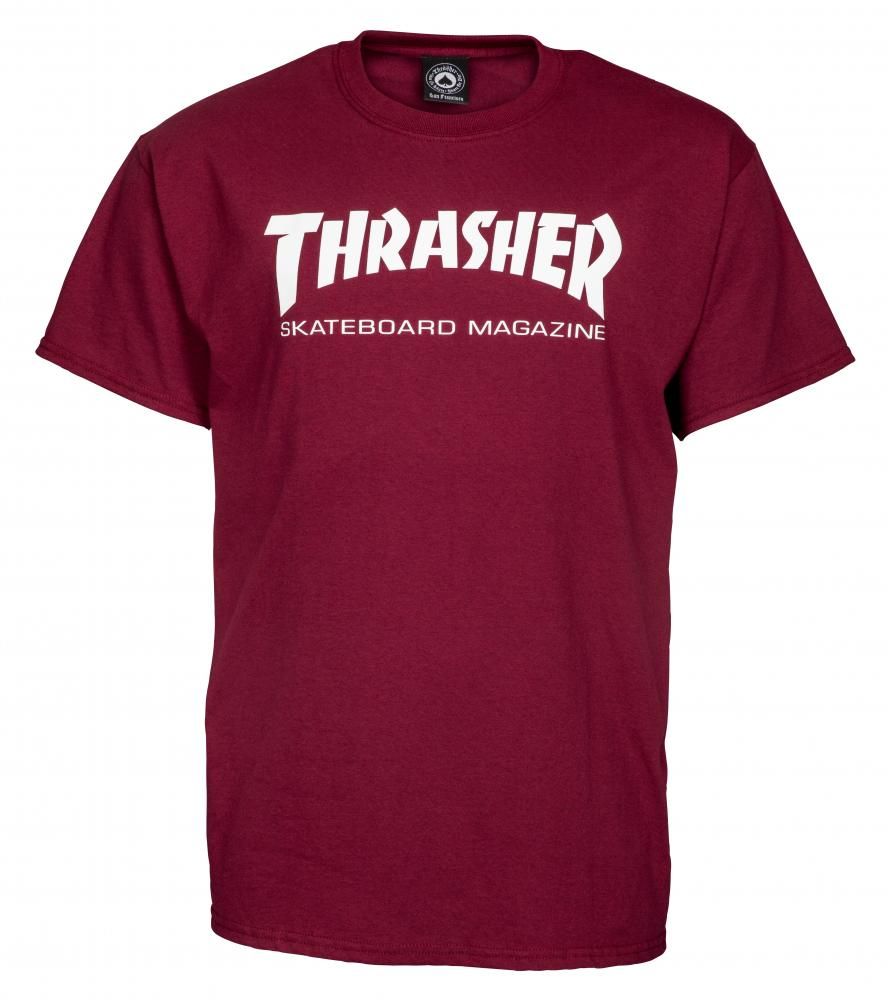T-shirt Thrasher Skate Mag Logo - Marron
