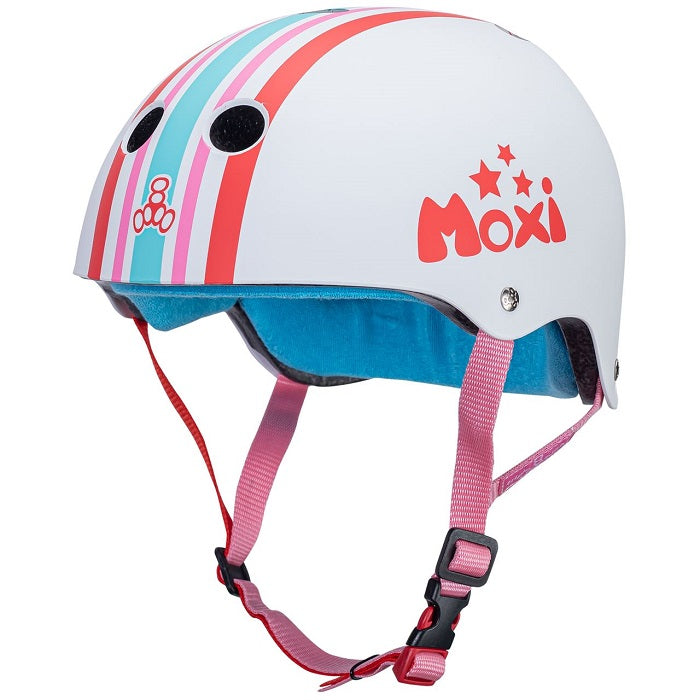 Triple 8 X Moxi Sweatsaver Helmet - Stripey