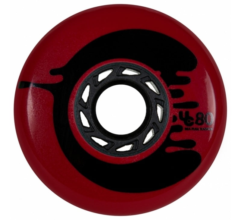Undercover Cosmic Rosche Red Wheels Full Radius 80mm 88a - Set of 4