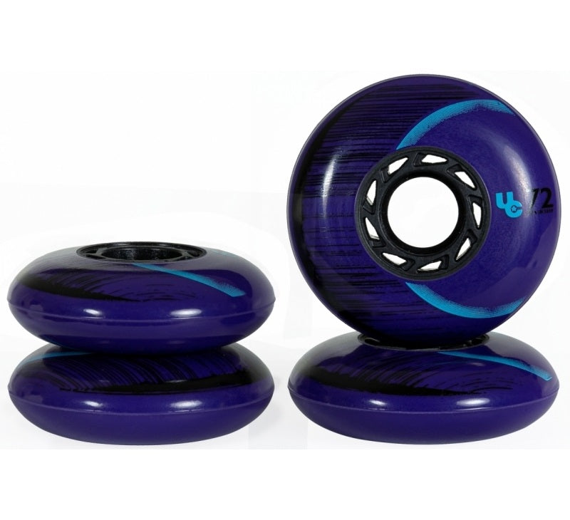Undercover Cosmic Eclipse Wheels Bullet Radius 72mm 86a - Set of 4