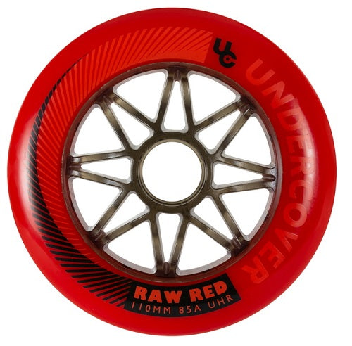 Undercover Raw Red Wheels Bullet Radius 110mm 85a - Set of 6